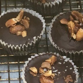 Gluten-free chocolate cups from Huckleberry Cafe